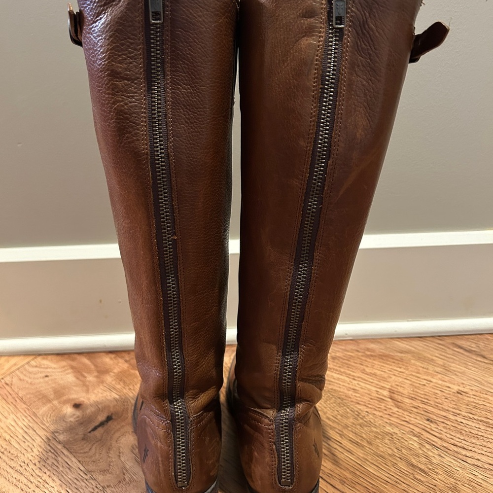 Frye Tan Leather knee high boot for women
